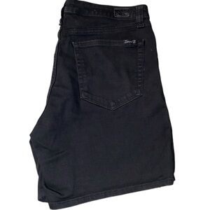 Seven7 black denim shorts size 12